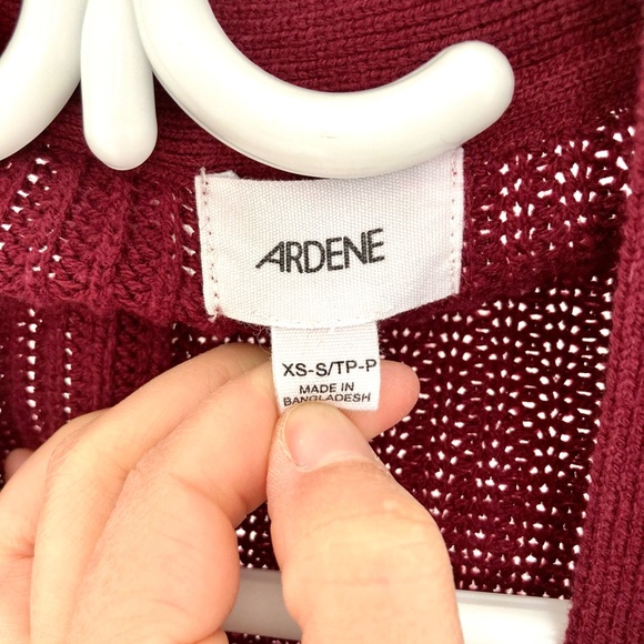 Oversized Cardigan - burgundy red - XS - Picture 3 of 7